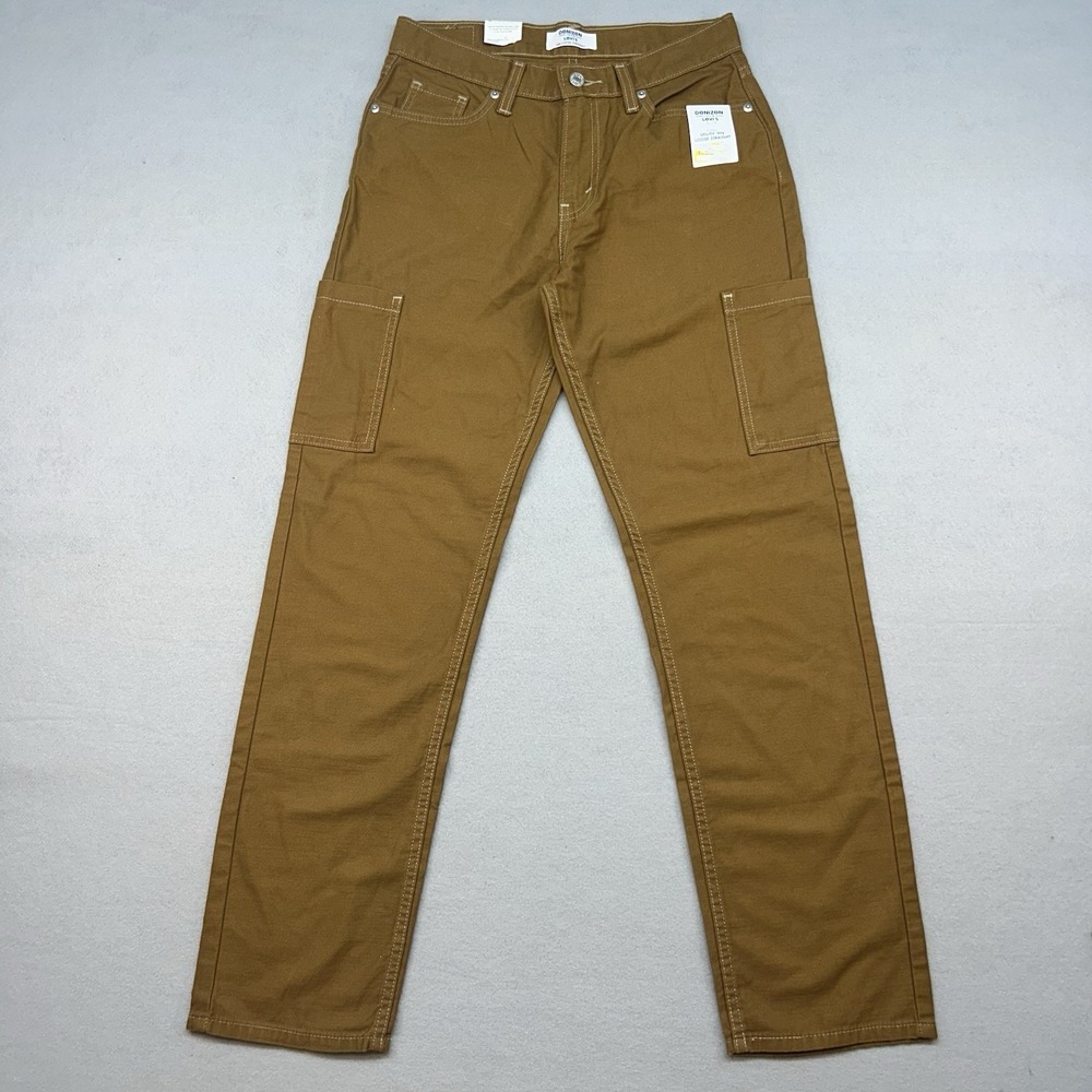 NWT DENIZEN Levi's Women's Mid-Rise 90's Loose Straight Jeans Sz 2 Cargo Pants
